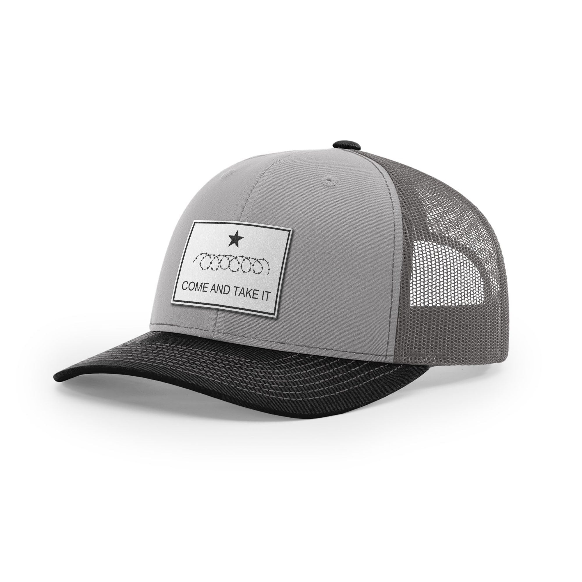 Come And Take It Razor Wire Trucker Hat - White | Ballistic Republic™