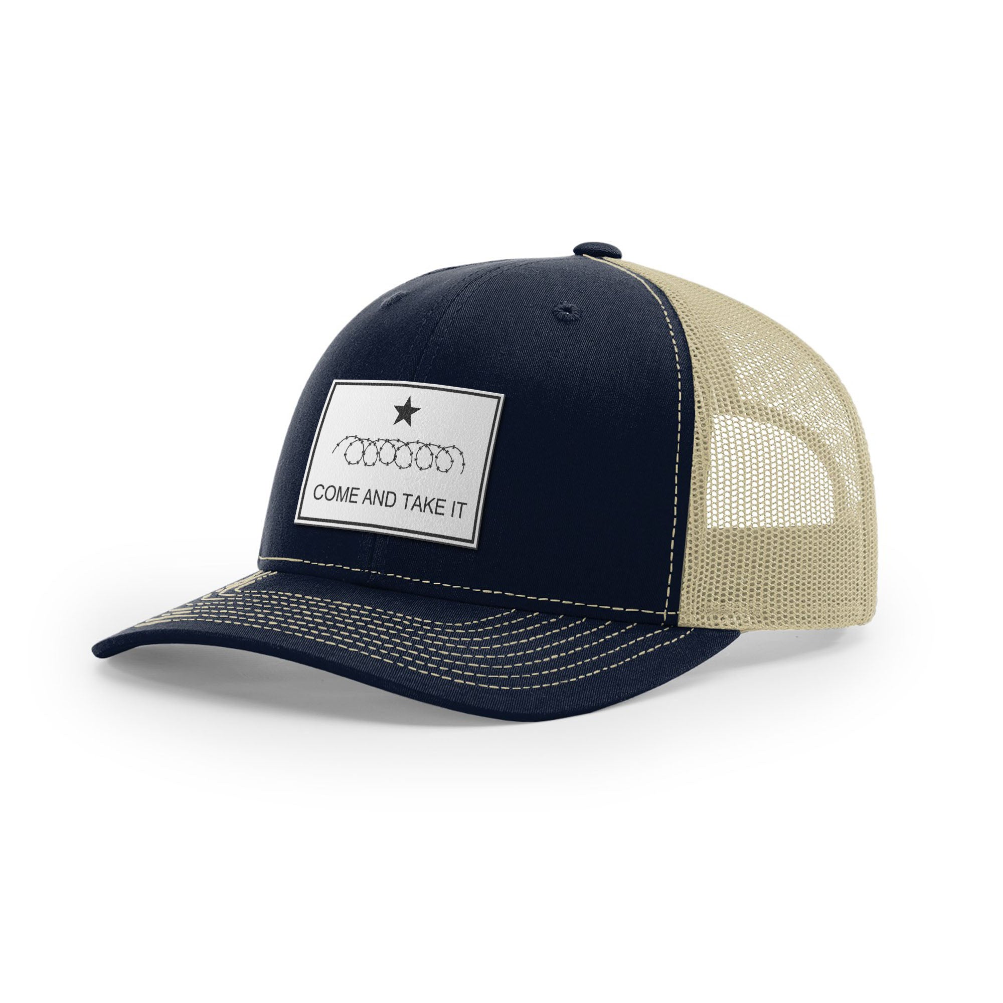 Come And Take It Razor Wire Trucker Hat - White | Ballistic Republic™