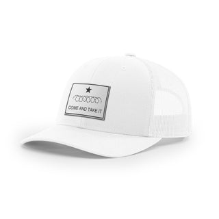Come And Take It Razor Wire Trucker Hat - White | Ballistic Republic™