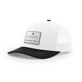 Come And Take It Razor Wire Trucker Hat - White | Ballistic Republic™