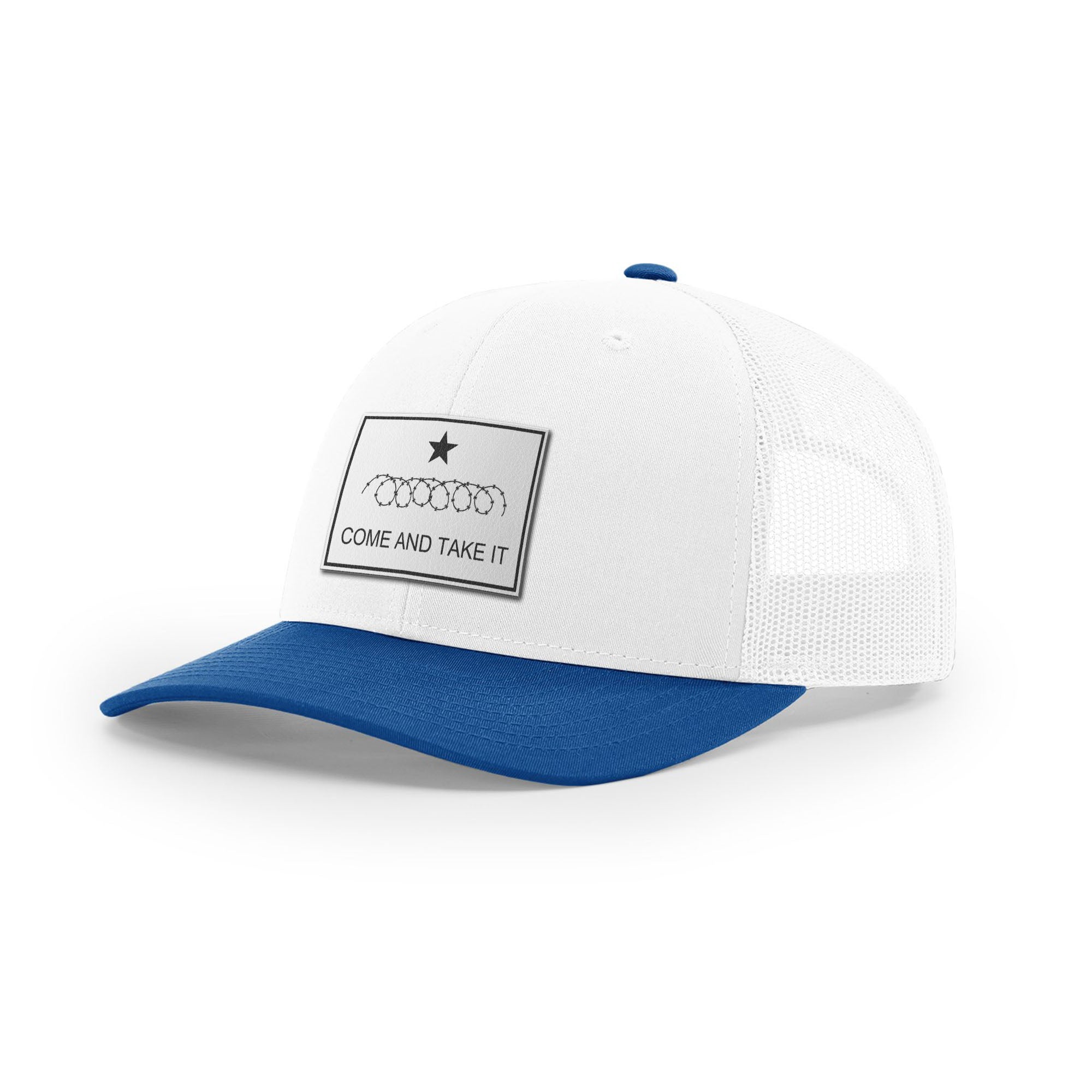 Come And Take It Razor Wire Trucker Hat - White | Ballistic Republic™