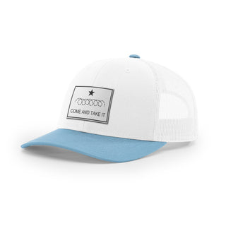 Come And Take It Razor Wire Trucker Hat - White | Ballistic Republic™