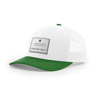 Come And Take It Razor Wire Trucker Hat - White | Ballistic Republic™