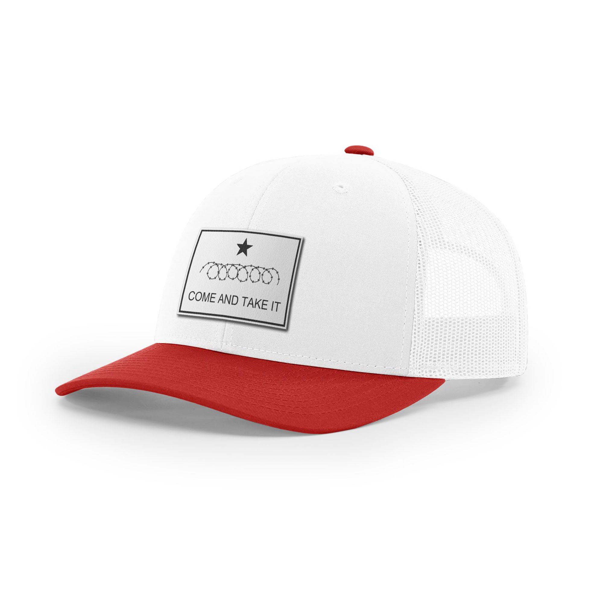 Come And Take It Razor Wire Trucker Hat - White | Ballistic Republic™