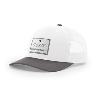Come And Take It Razor Wire Trucker Hat - White | Ballistic Republic™