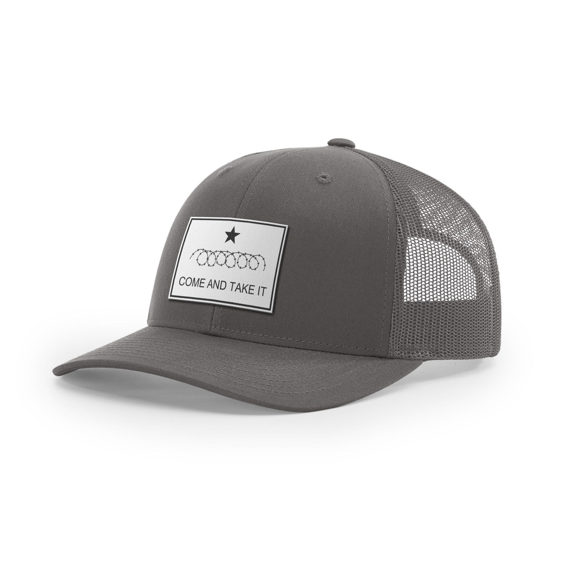 Come And Take It Razor Wire Trucker Hat - White | Ballistic Republic™
