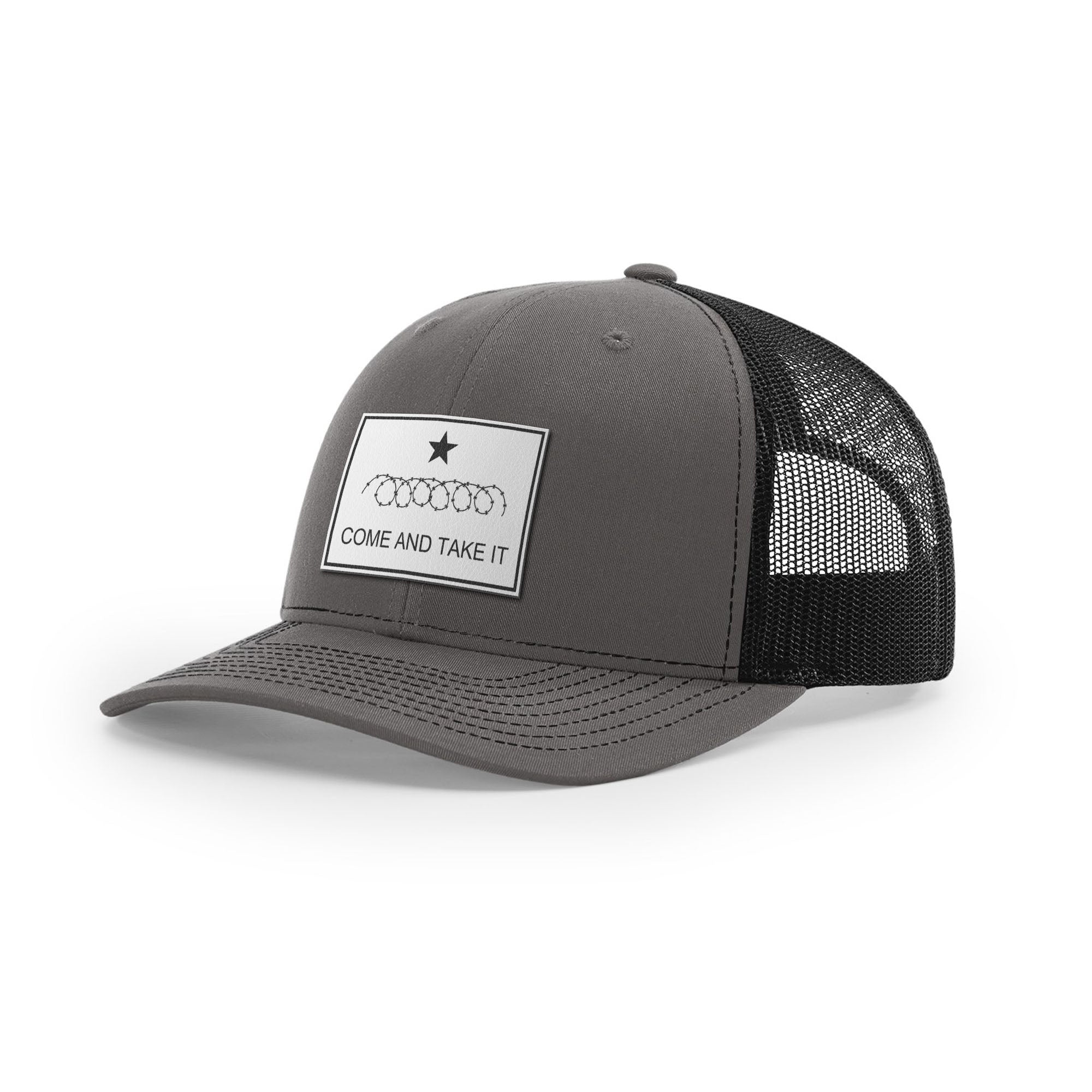 Come And Take It Razor Wire Trucker Hat - White | Ballistic Republic™