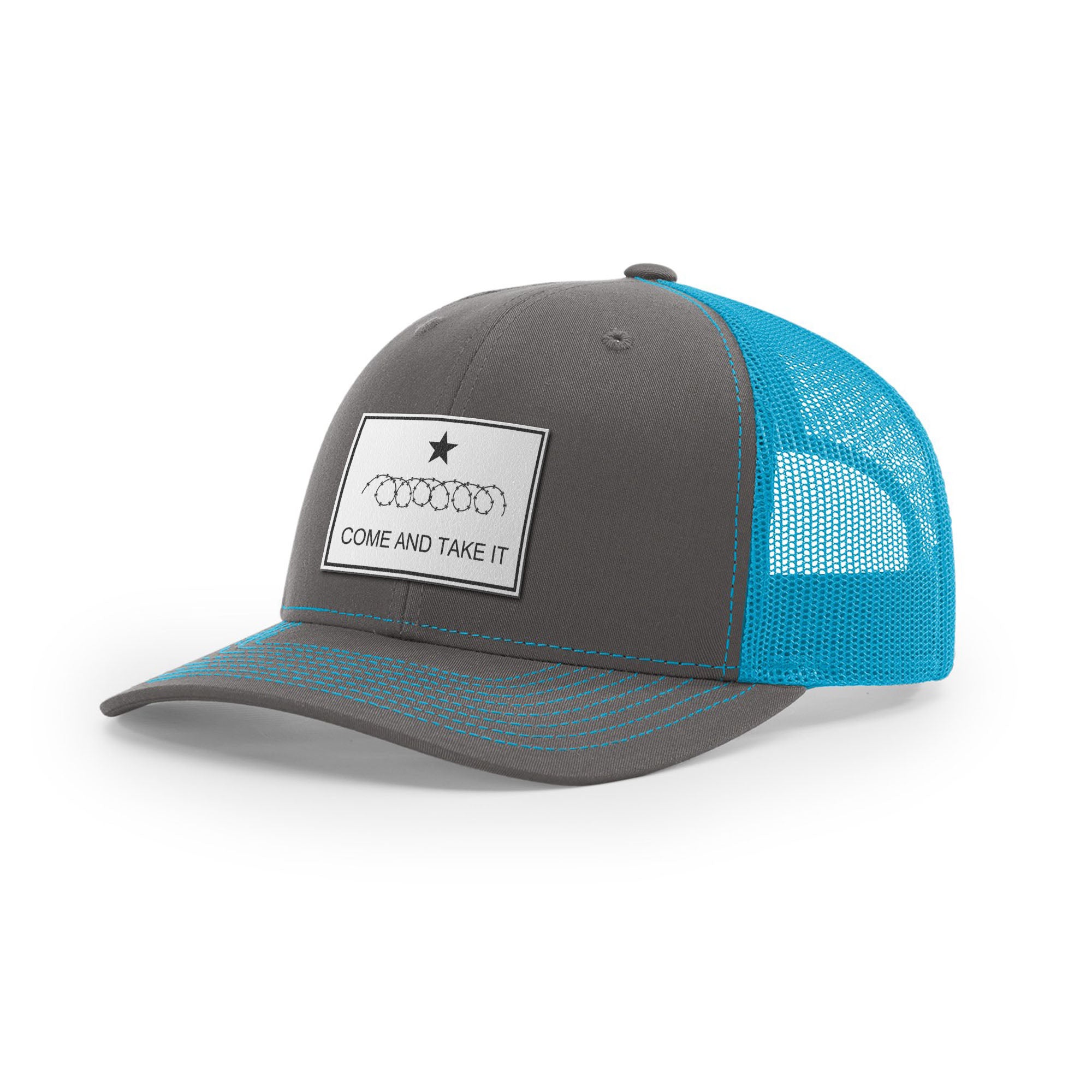 Come And Take It Razor Wire Trucker Hat - White | Ballistic Republic™