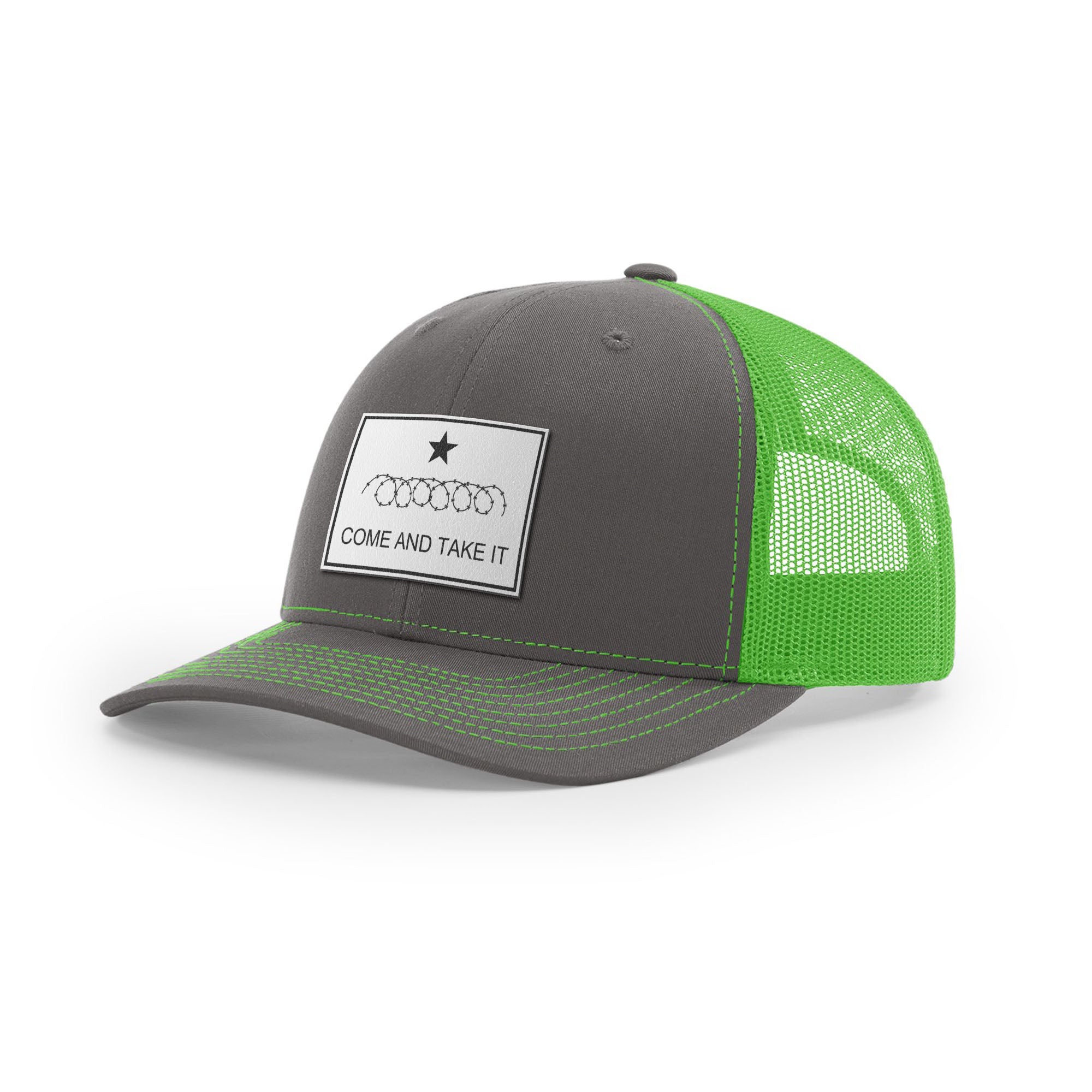 Come And Take It Razor Wire Trucker Hat - White | Ballistic Republic™