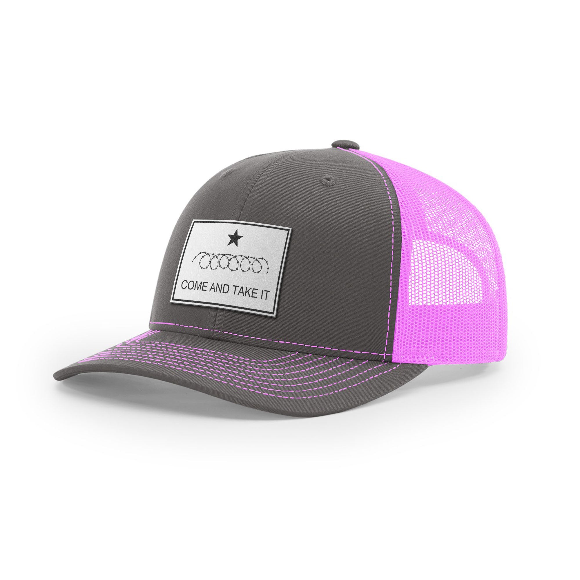 Come And Take It Razor Wire Trucker Hat - White | Ballistic Republic™