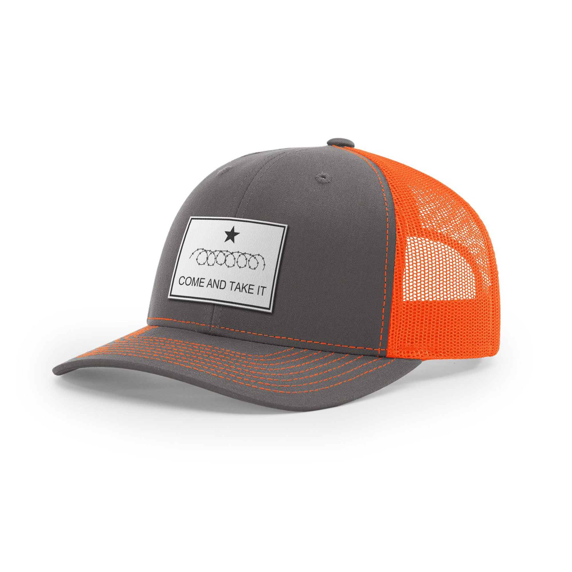 Come And Take It Razor Wire Trucker Hat - White | Ballistic Republic™