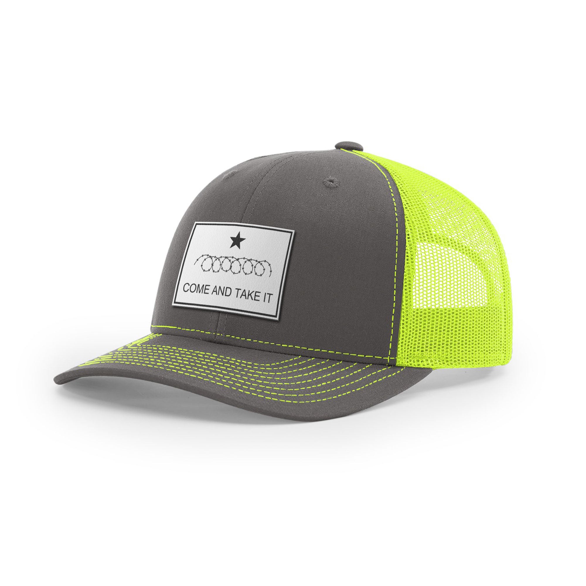 Come And Take It Razor Wire Trucker Hat - White | Ballistic Republic™
