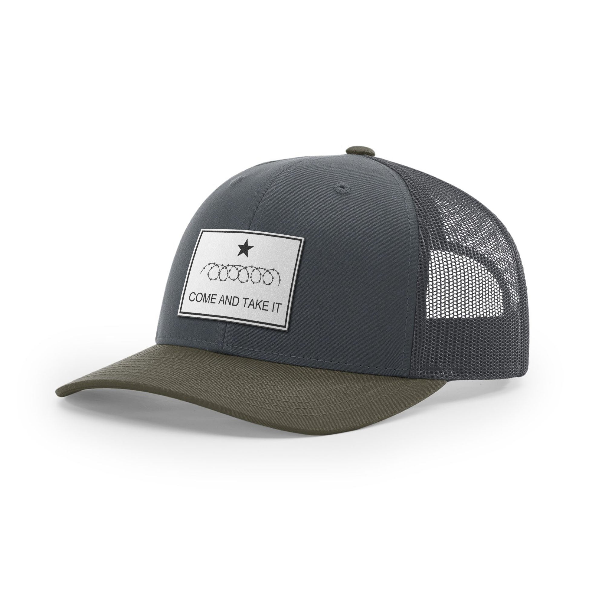 Come And Take It Razor Wire Trucker Hat - White | Ballistic Republic™
