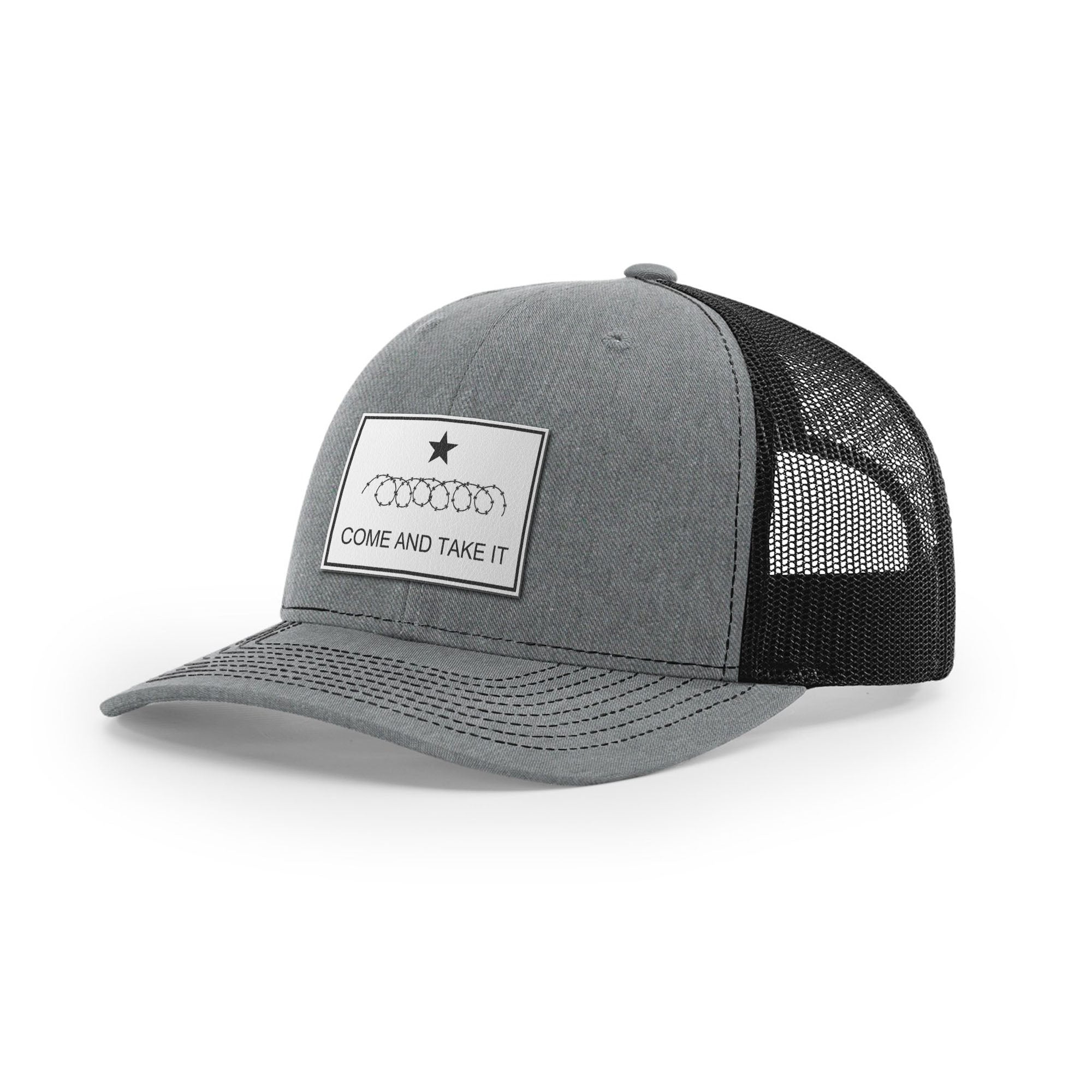 Come And Take It Razor Wire Trucker Hat - White | Ballistic Republic™