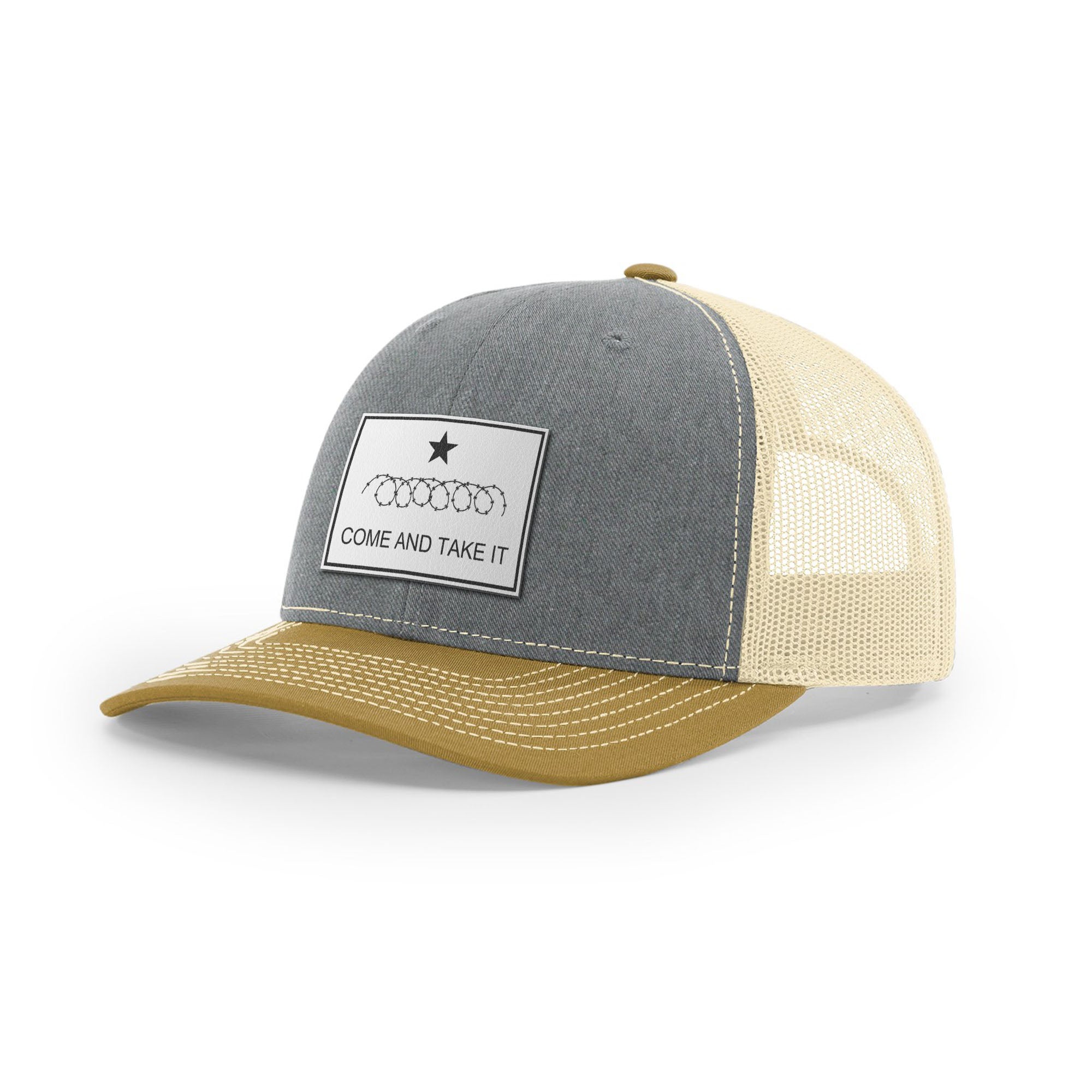 Come And Take It Razor Wire Trucker Hat - White | Ballistic Republic™
