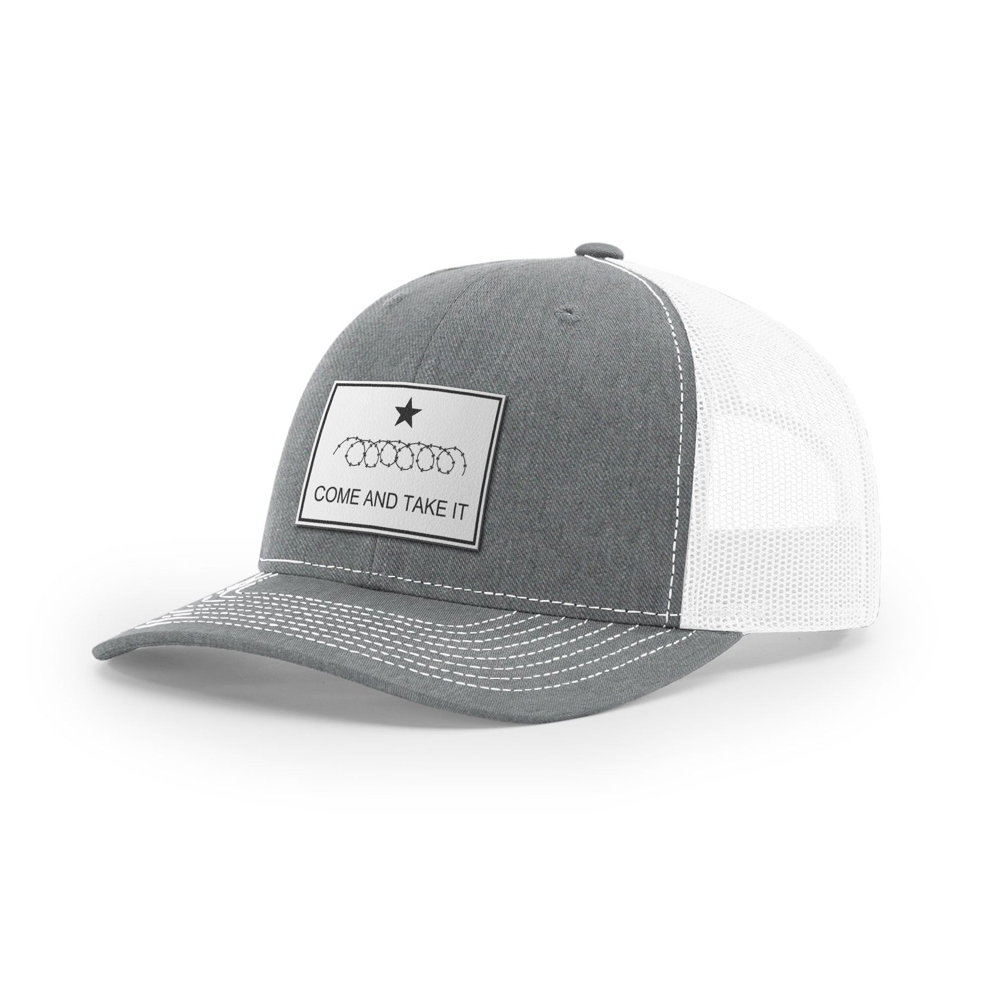 Come And Take It Razor Wire Trucker Hat - White | Ballistic Republic™