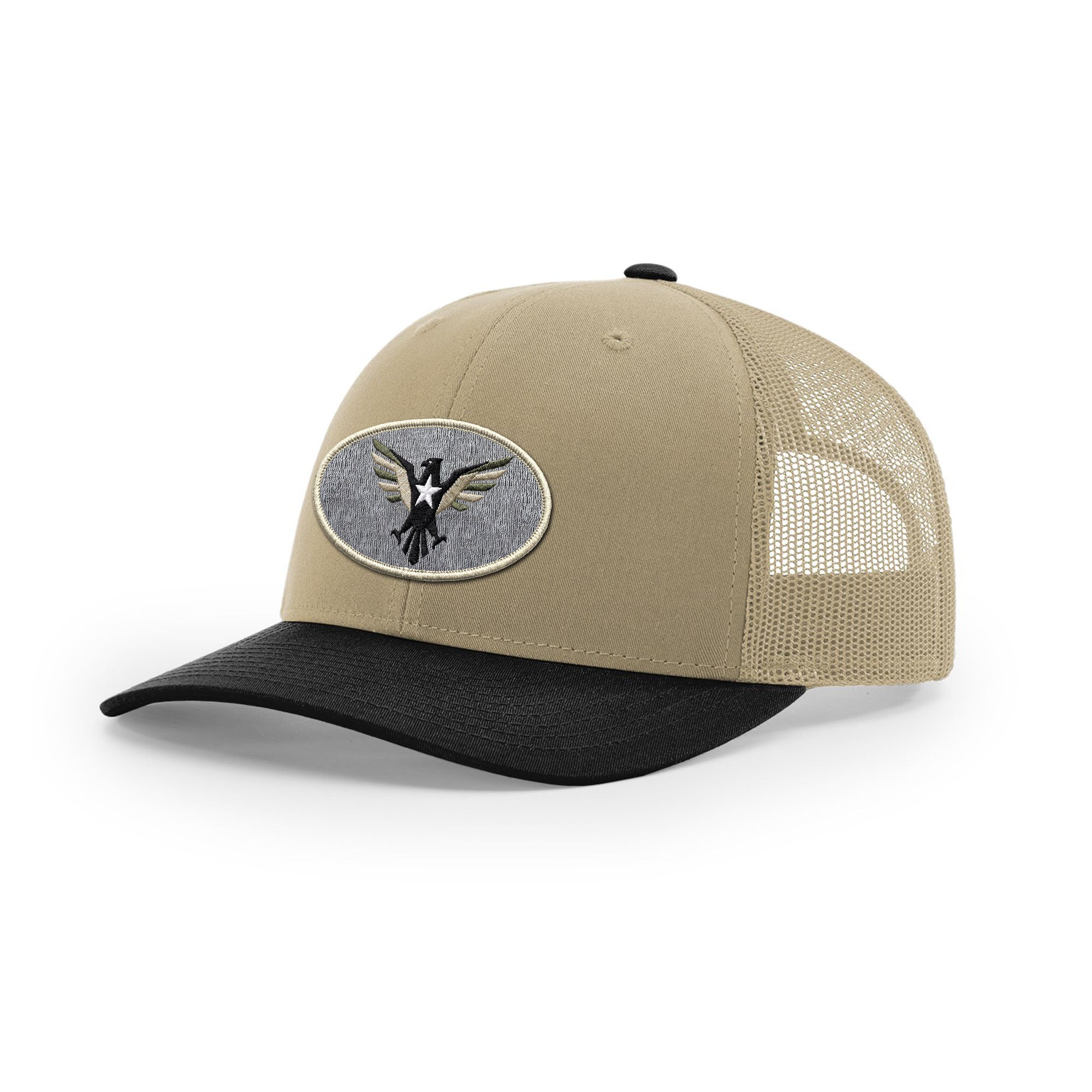 Eagle Icon Trucker Hat - Beige | Ballistic Republic™