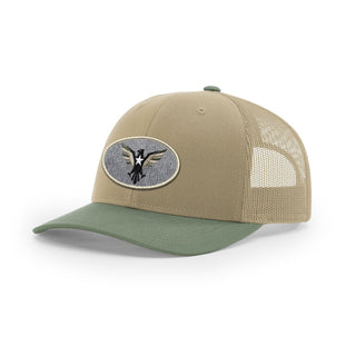 Eagle Icon Trucker Hat - Beige | Ballistic Republic™