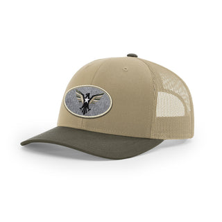 Eagle Icon Trucker Hat - Beige | Ballistic Republic™