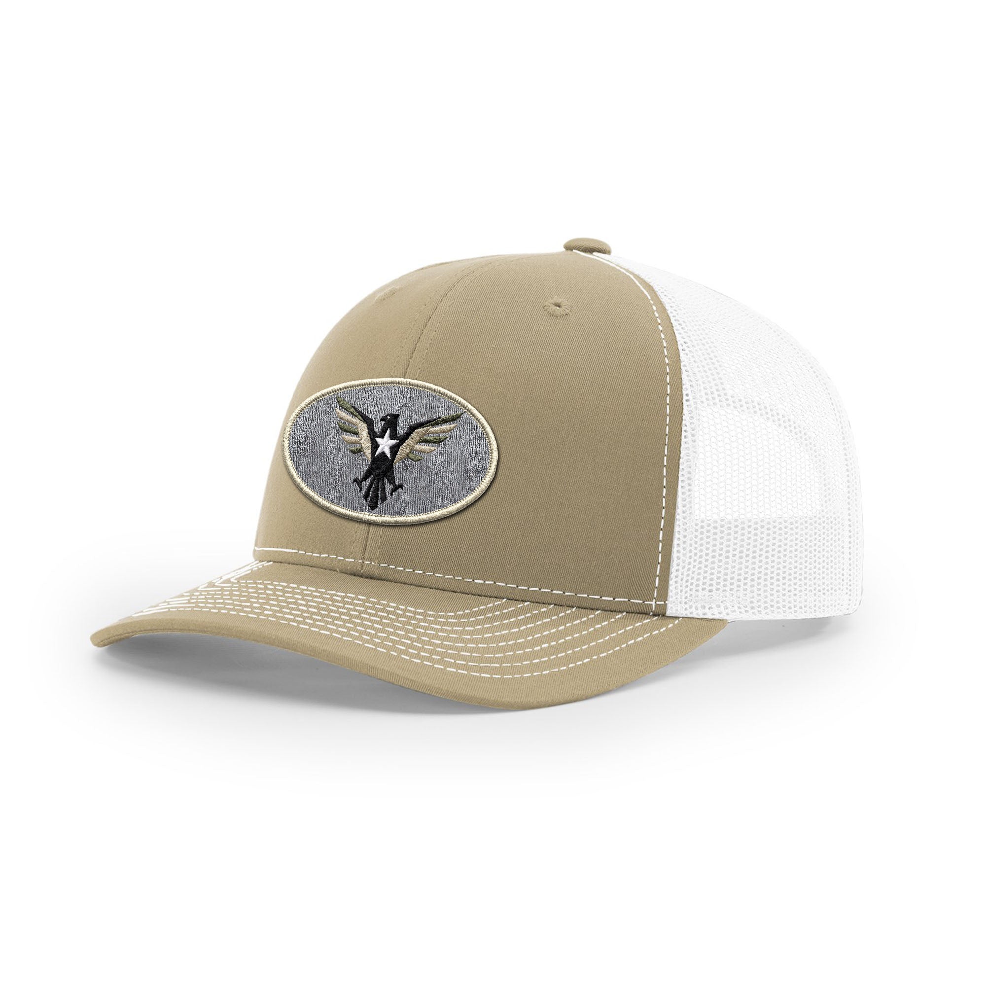 Eagle Icon Trucker Hat - Beige | Ballistic Republic™