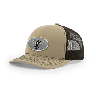 Eagle Icon Trucker Hat - Beige | Ballistic Republic™