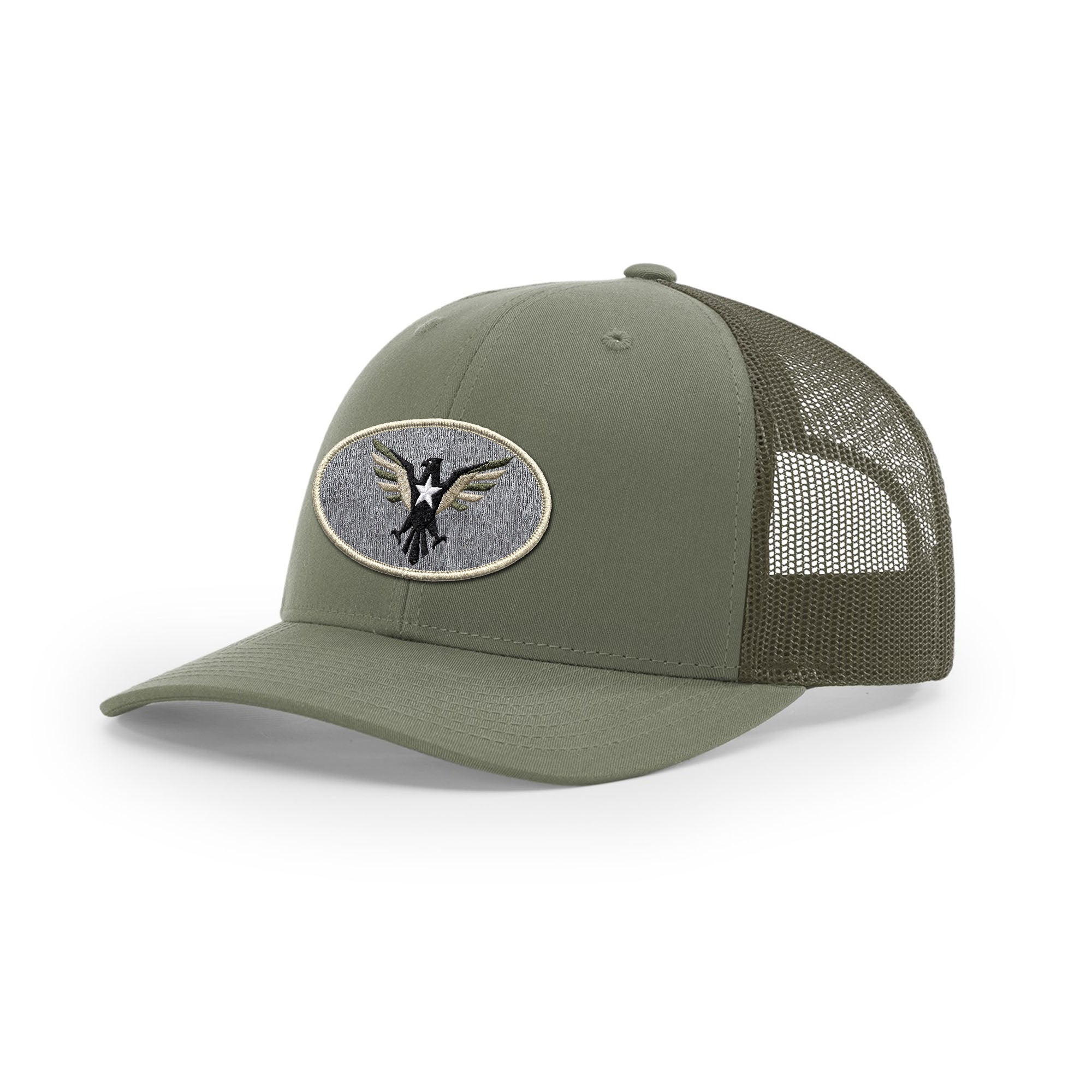 Eagle Icon Trucker Hat - Beige | Ballistic Republic™