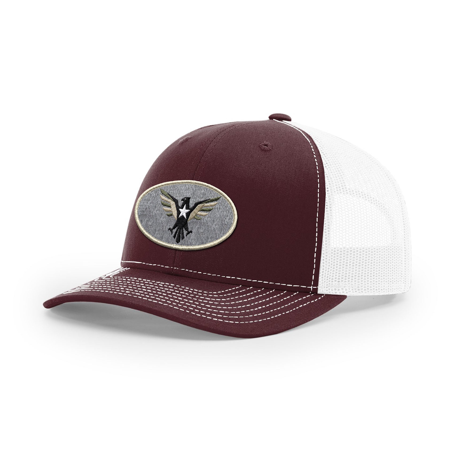 Eagle Icon Trucker Hat - Beige | Ballistic Republic™