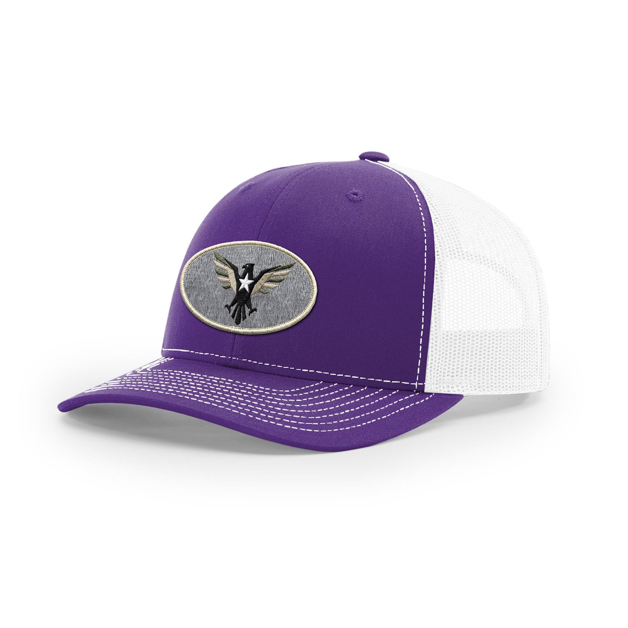Eagle Icon Trucker Hat - Beige | Ballistic Republic™