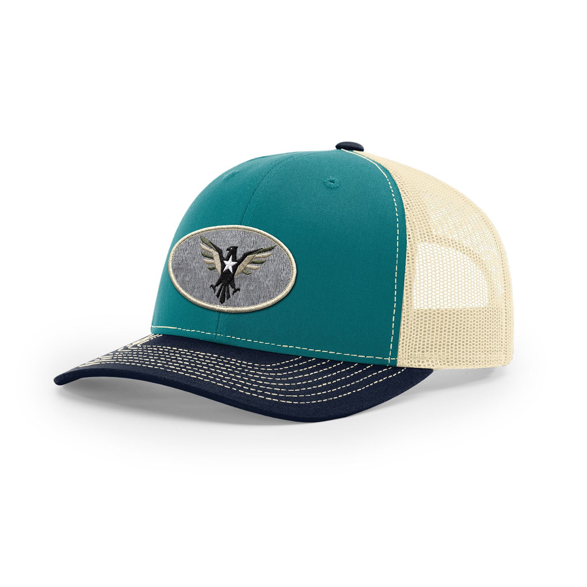 Eagle Icon Trucker Hat - Beige | Ballistic Republic™