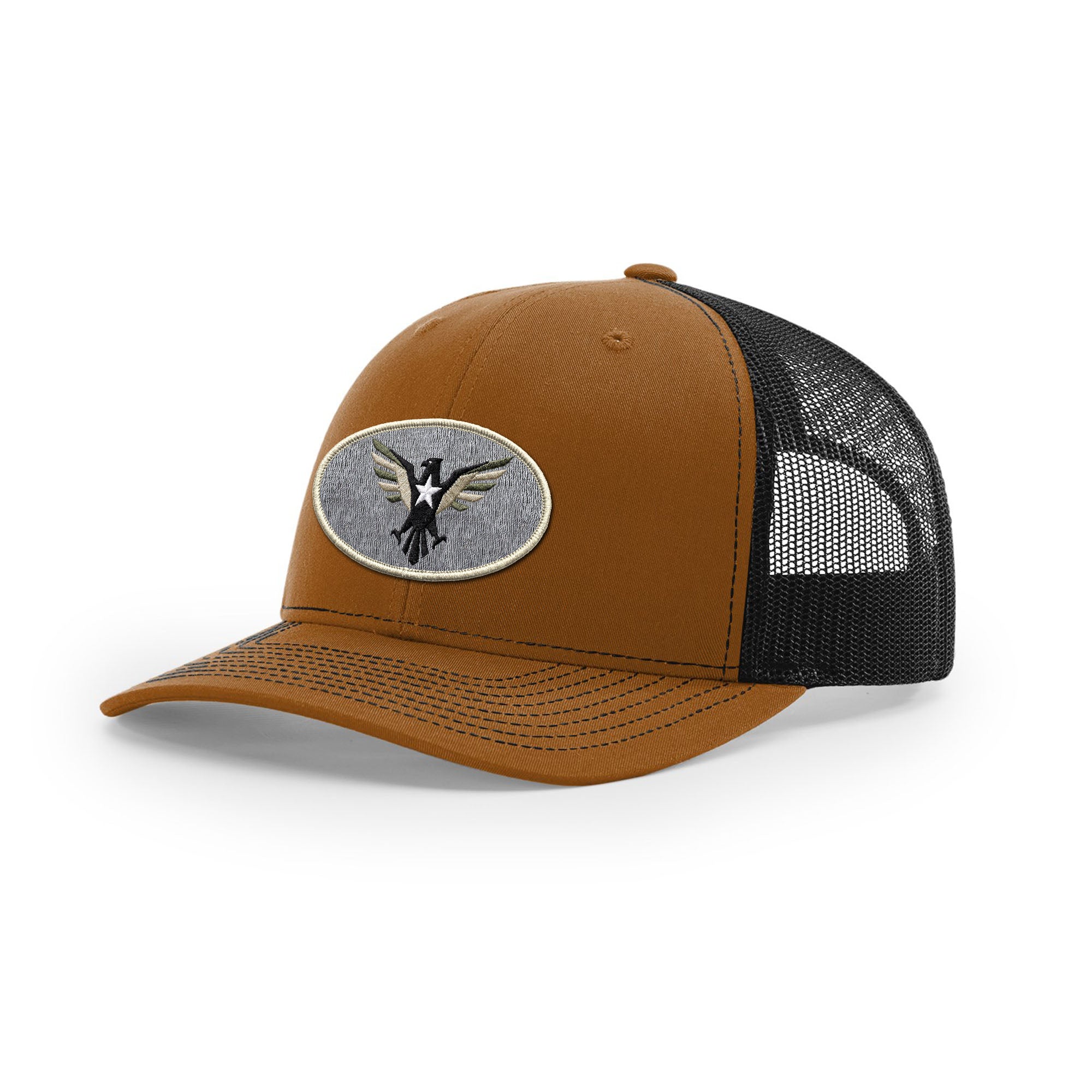 Eagle Icon Trucker Hat - Beige | Ballistic Republic™