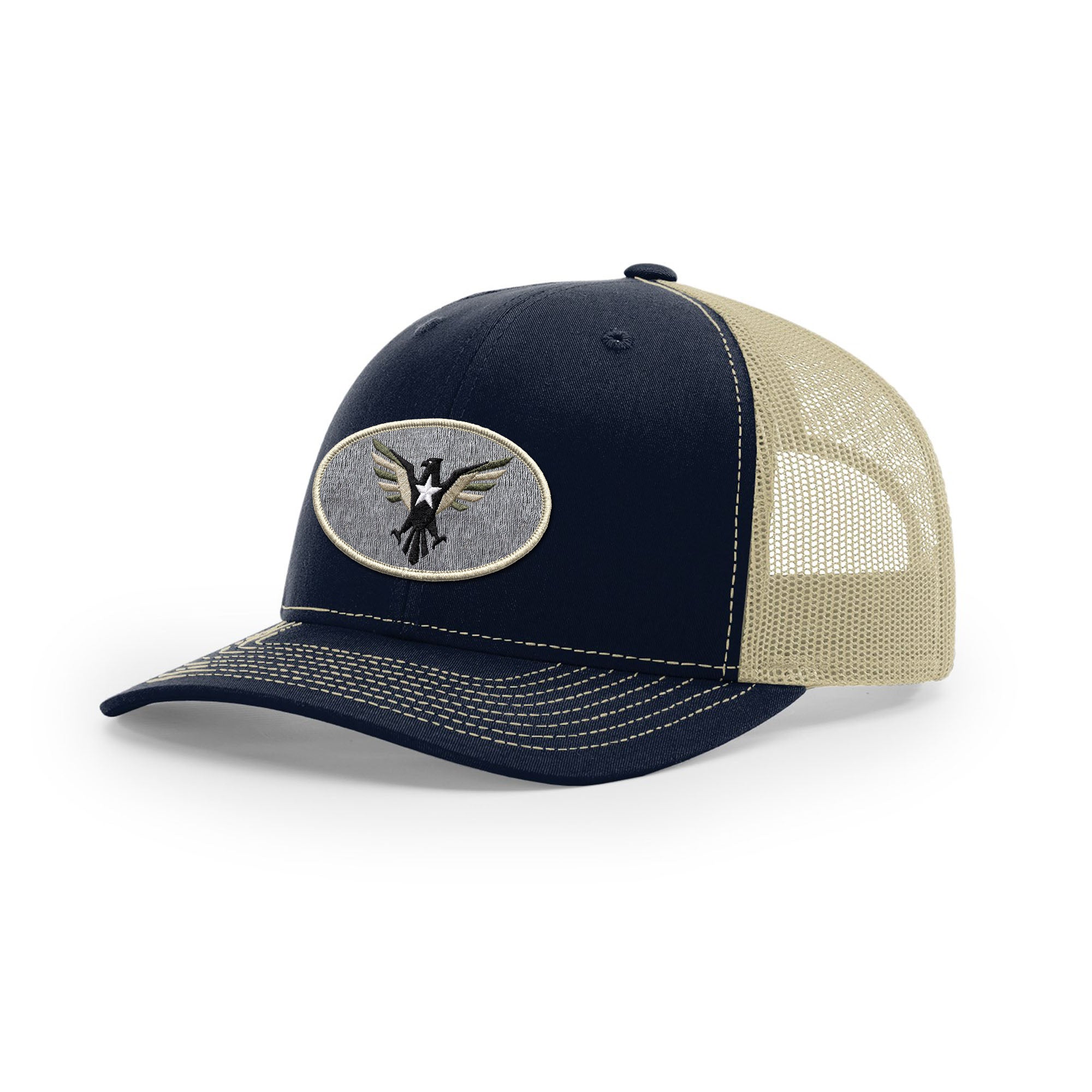 Eagle Icon Trucker Hat - Beige | Ballistic Republic™