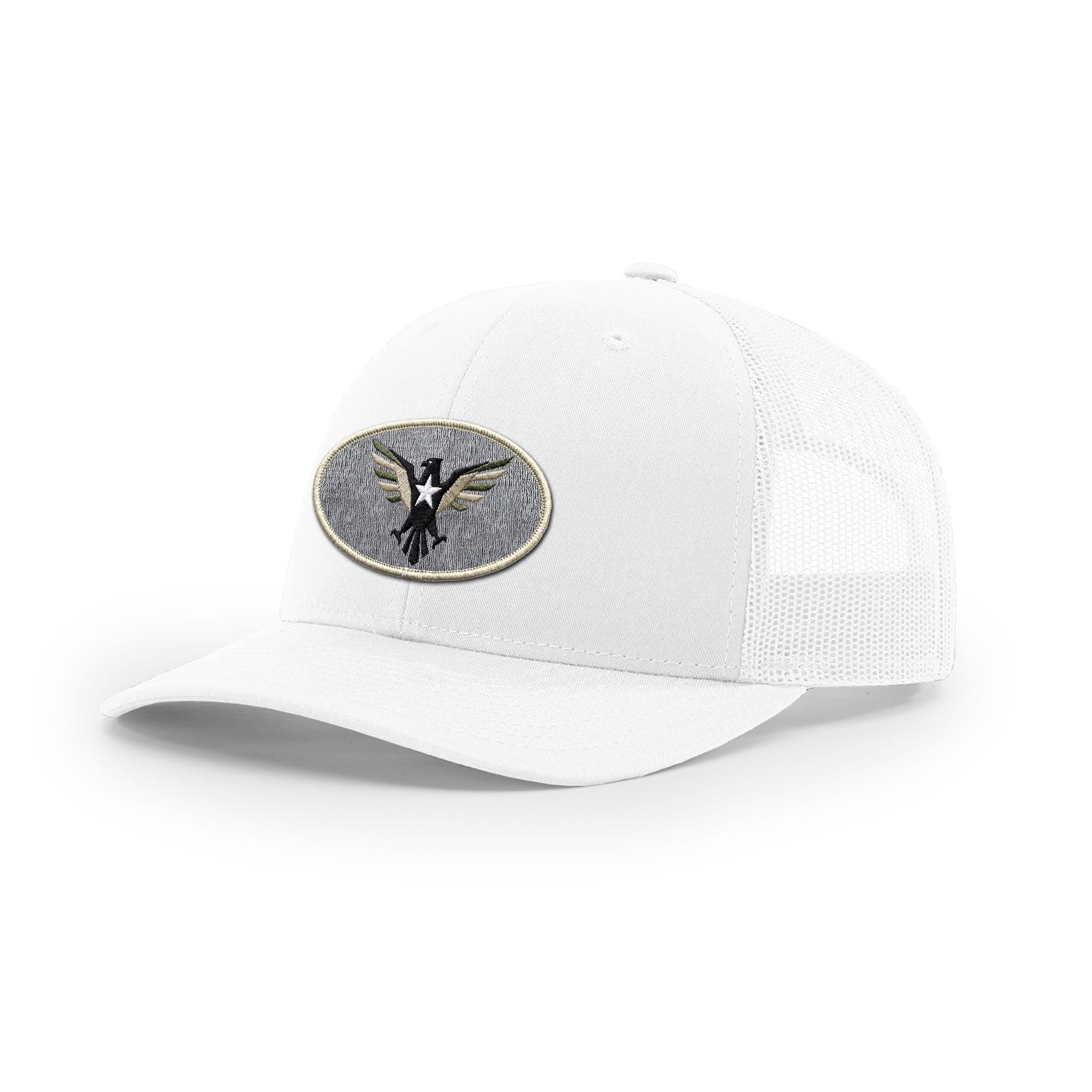 Eagle Icon Trucker Hat - Beige | Ballistic Republic™