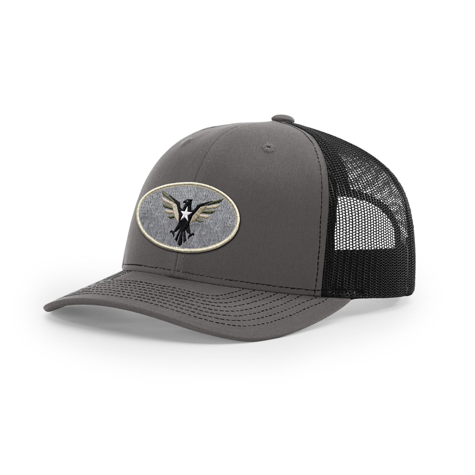 Eagle Icon Trucker Hat - Beige | Ballistic Republic™