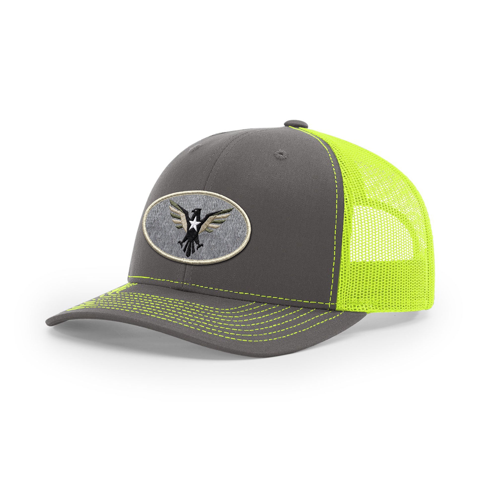 Eagle Icon Trucker Hat - Beige | Ballistic Republic™