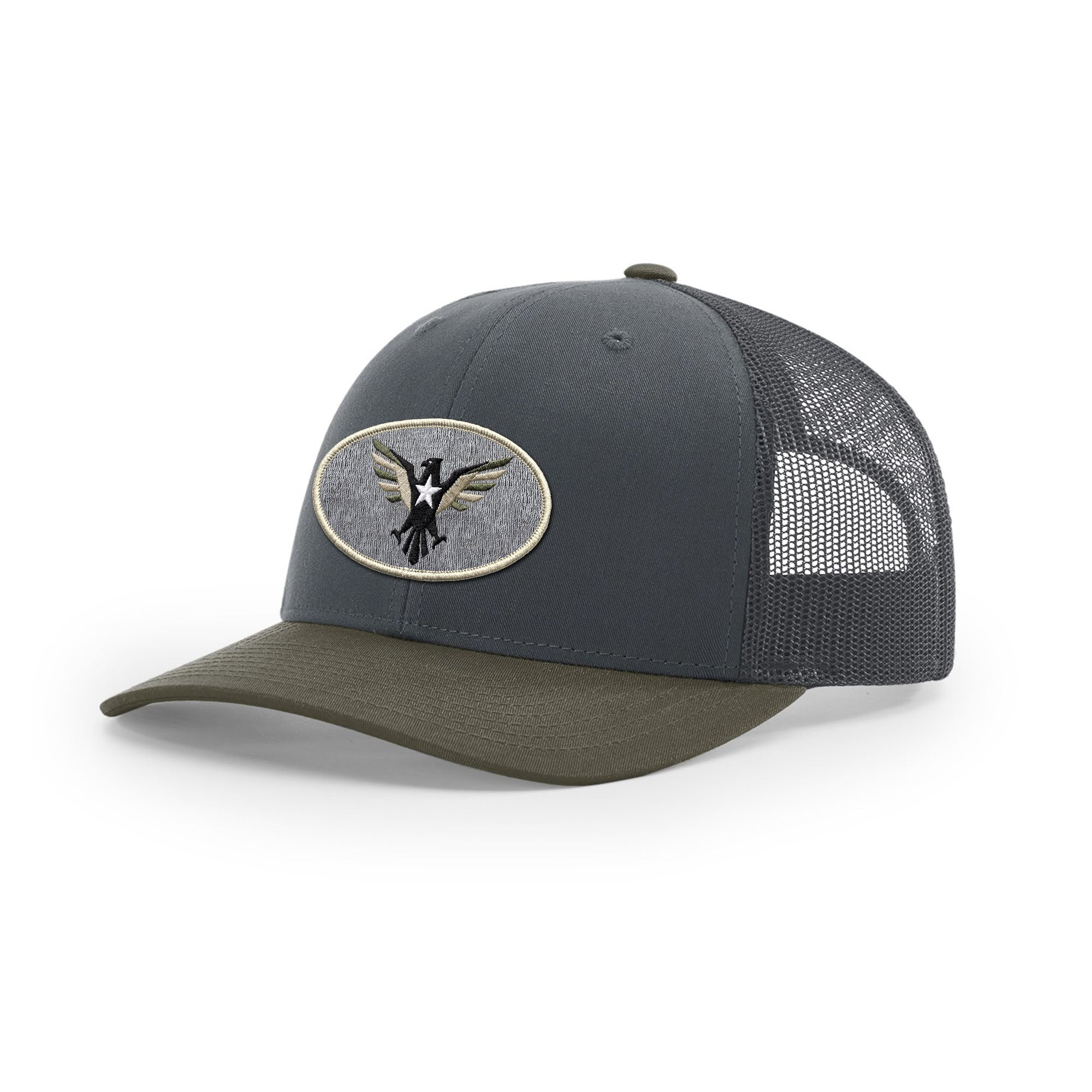 Eagle Icon Trucker Hat - Beige | Ballistic Republic™