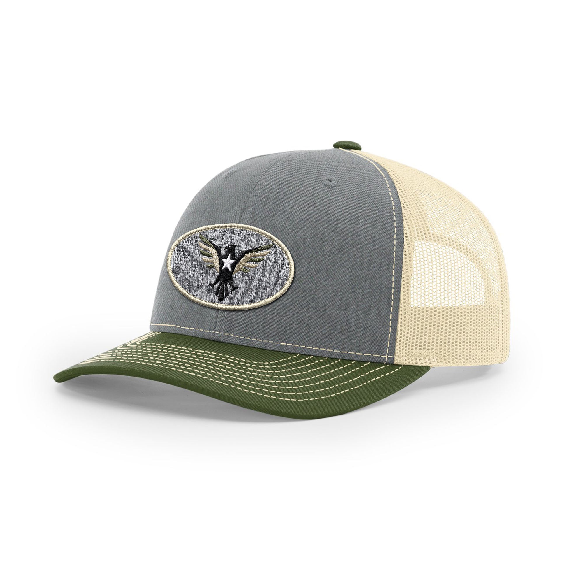 Eagle Icon Trucker Hat - Beige | Ballistic Republic™
