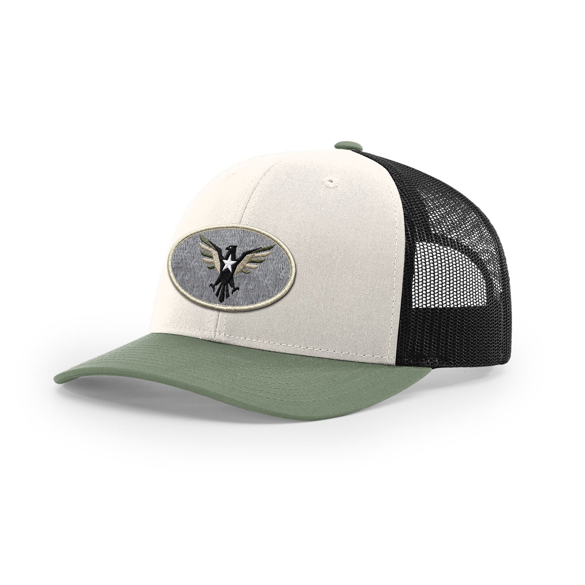 Eagle Icon Trucker Hat - Beige | Ballistic Republic™