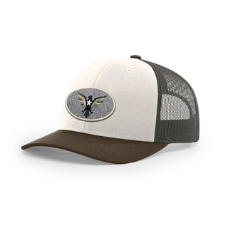 Eagle Icon Trucker Hat - Beige | Ballistic Republic™