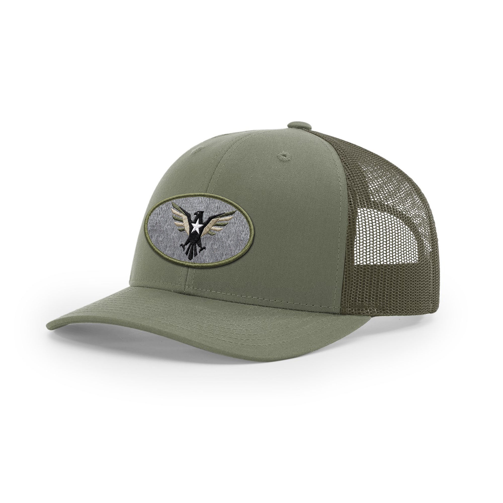 Eagle Icon Trucker Hat - Military Olive | Ballistic Republic™