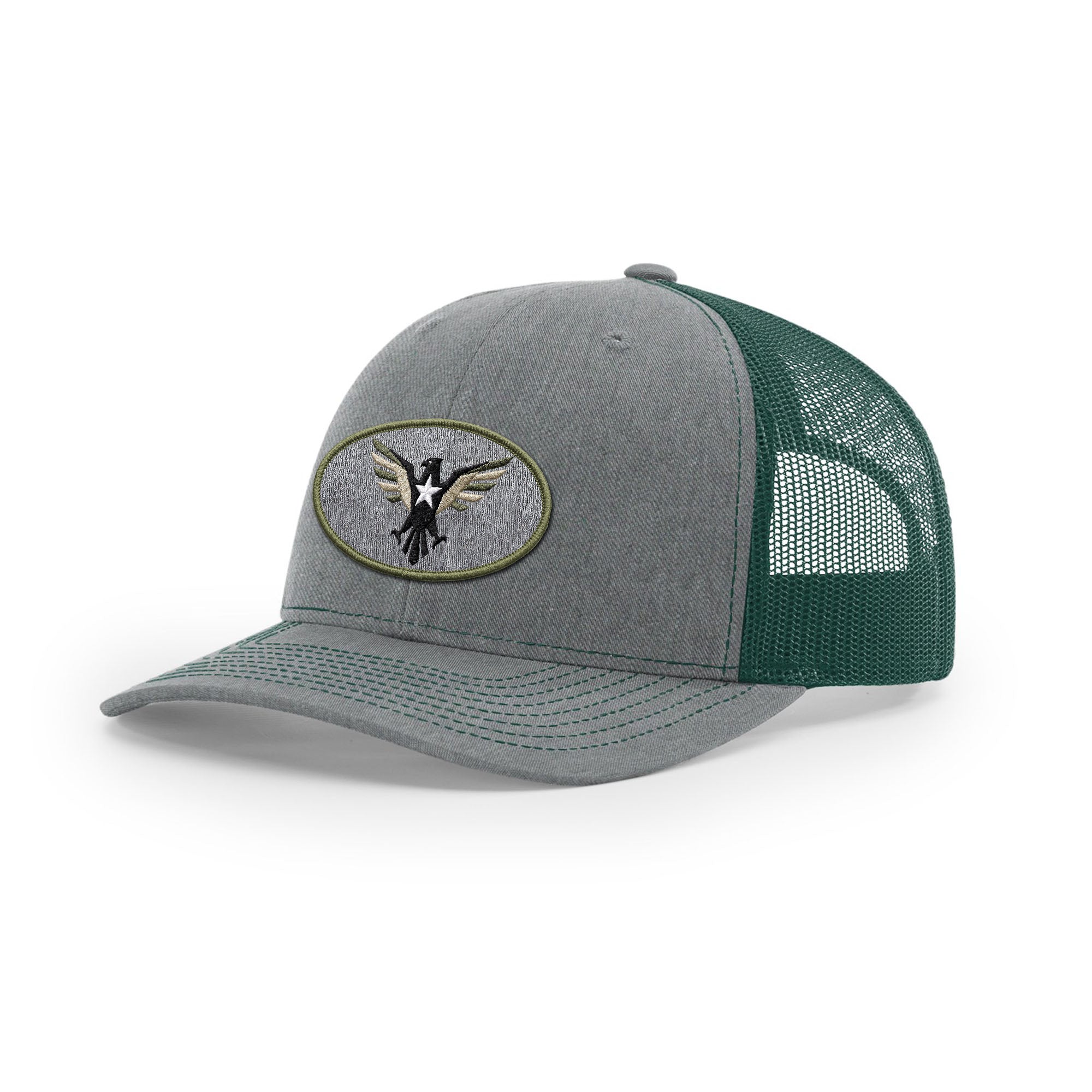 Eagle Icon Trucker Hat - Military Olive | Ballistic Republic™