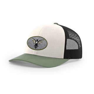 Eagle Icon Trucker Hat - Military Olive | Ballistic Republic™