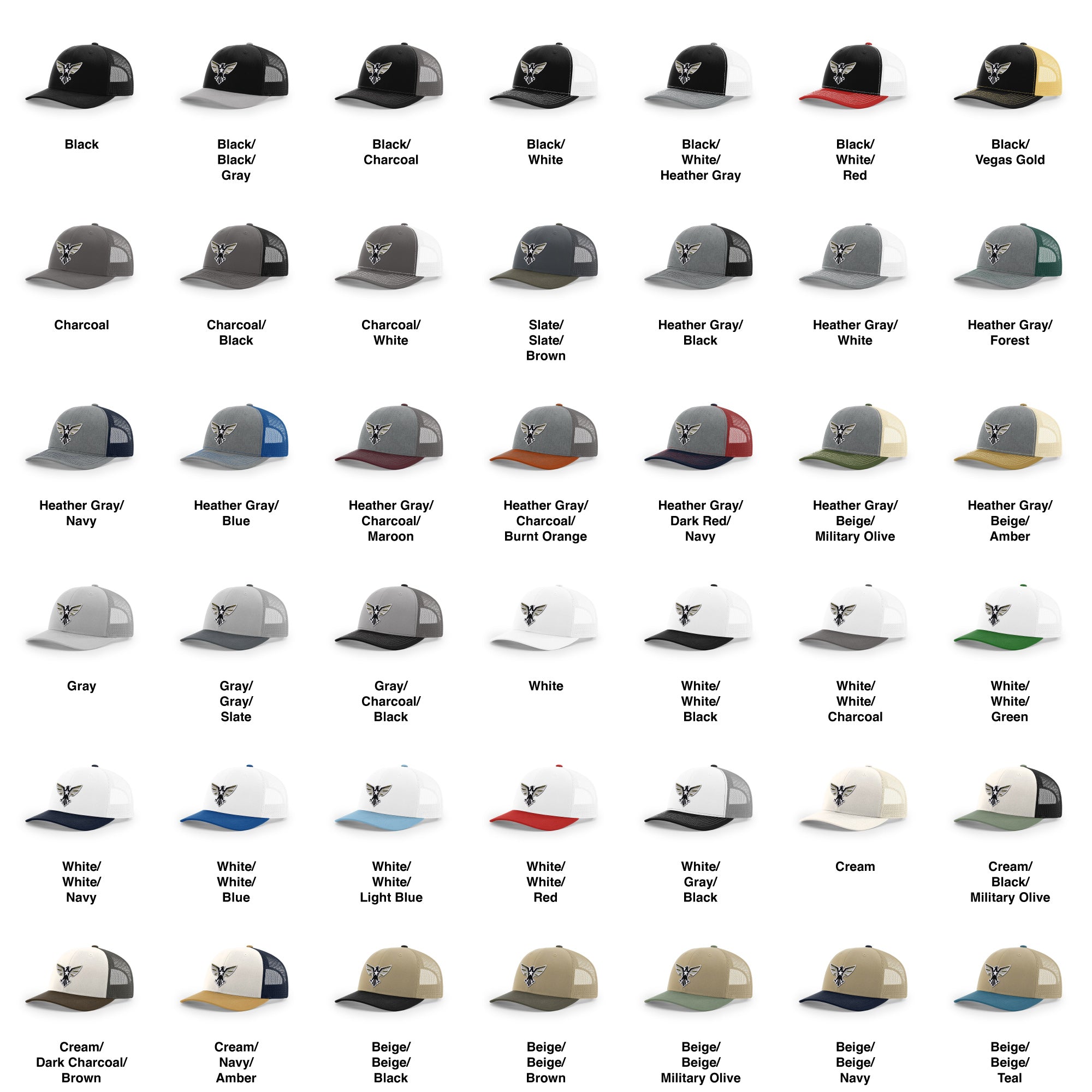 Eagle Icon Trucker Hat - 3D