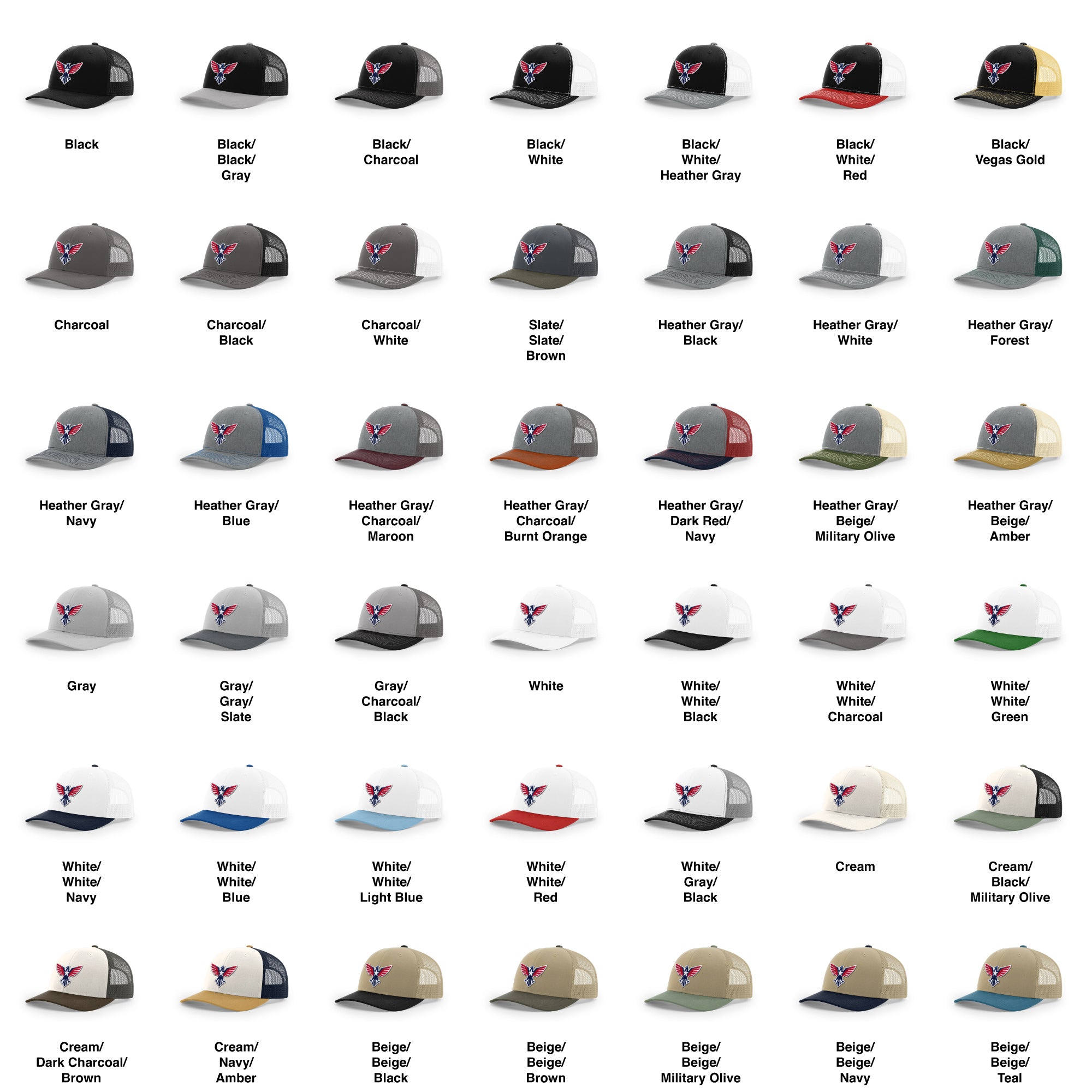 Eagle Icon Trucker Hat - 3D Patriotic | Ballistic Republic™