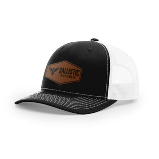 Ballistic Republic Logo Trucker Hat - Leather | Ballistic Republic™