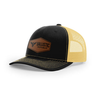 Ballistic Republic Logo Trucker Hat - Leather | Ballistic Republic™