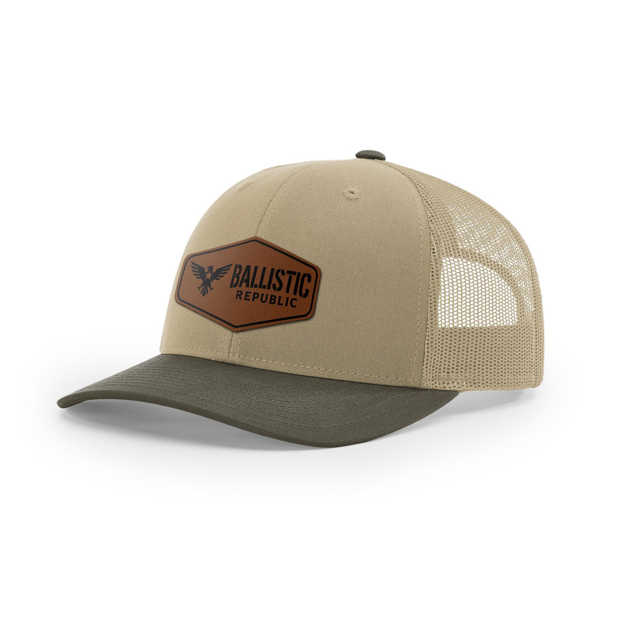 Ballistic Republic Logo Trucker Hat - Leather | Ballistic Republic™