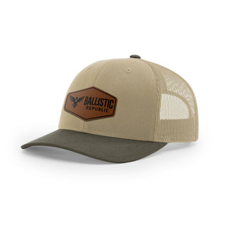 Ballistic Republic Logo Trucker Hat - Leather | Ballistic Republic™