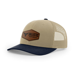Ballistic Republic Logo Trucker Hat - Leather | Ballistic Republic™