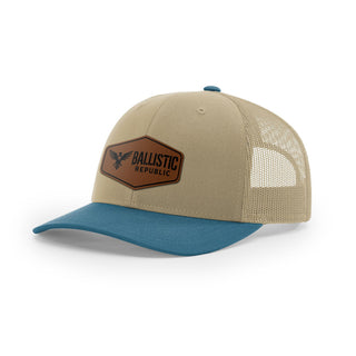 Ballistic Republic Logo Trucker Hat - Leather | Ballistic Republic™