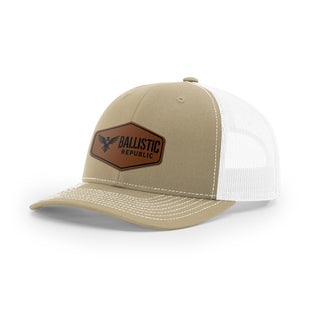 Ballistic Republic Logo Trucker Hat - Leather | Ballistic Republic™